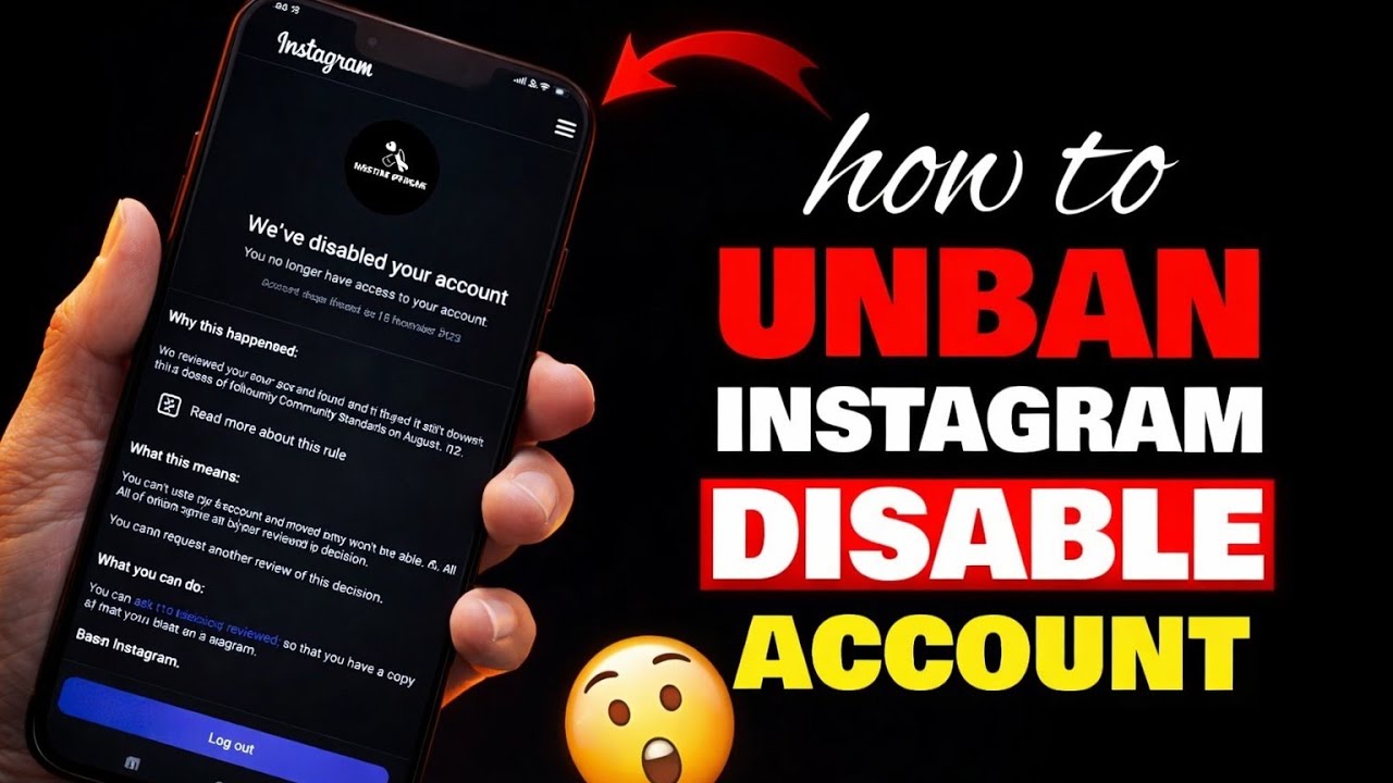 We disabled your account || we suspended your account || how to recover disabled account instagram