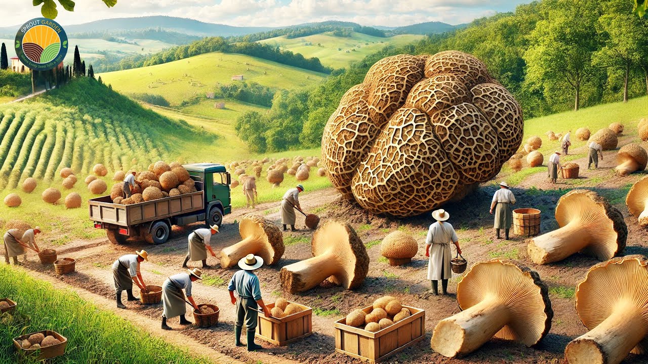 How to Harvest World's Most Expensive Truffle Mushroom: Processing Factory | Farming Documentary