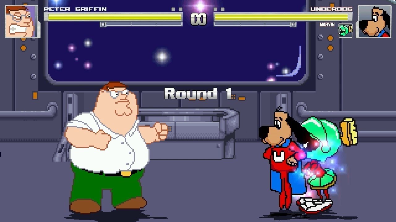 AN Mugen #300: Peter Griffin VS Underdog & Marvin