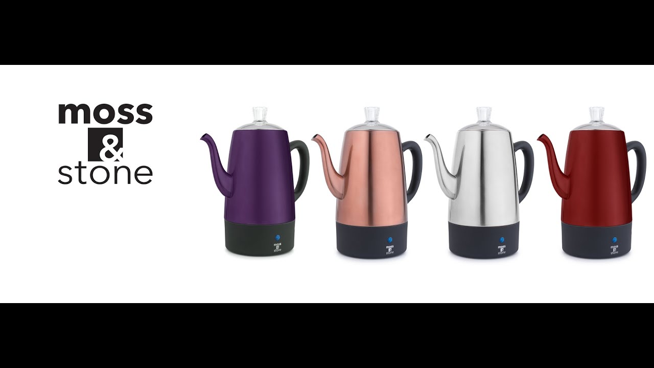 Moss & Stone Electric Percolator - Vatiation of Colors