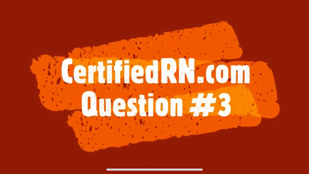 CCRN PCCN Review Question #3: Hypertrophic and Dilated Cardiomyopathy.
