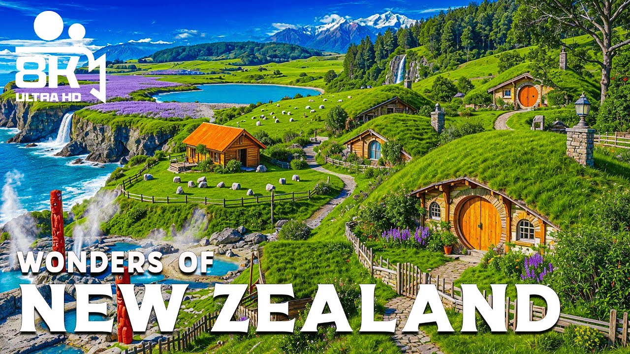 Wonders of New Zealand – Discover Glacial Lakes and Emerald Hills | Travel Video 4K