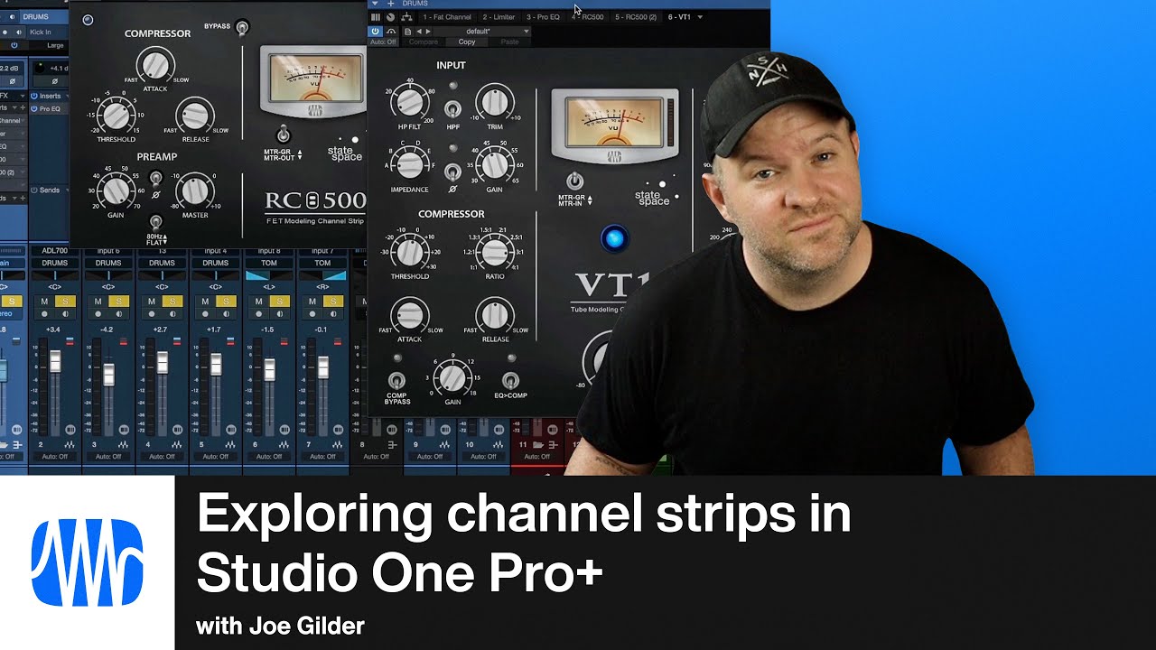 Изучение канальных полос в Studio One Pro+ | PreSonus