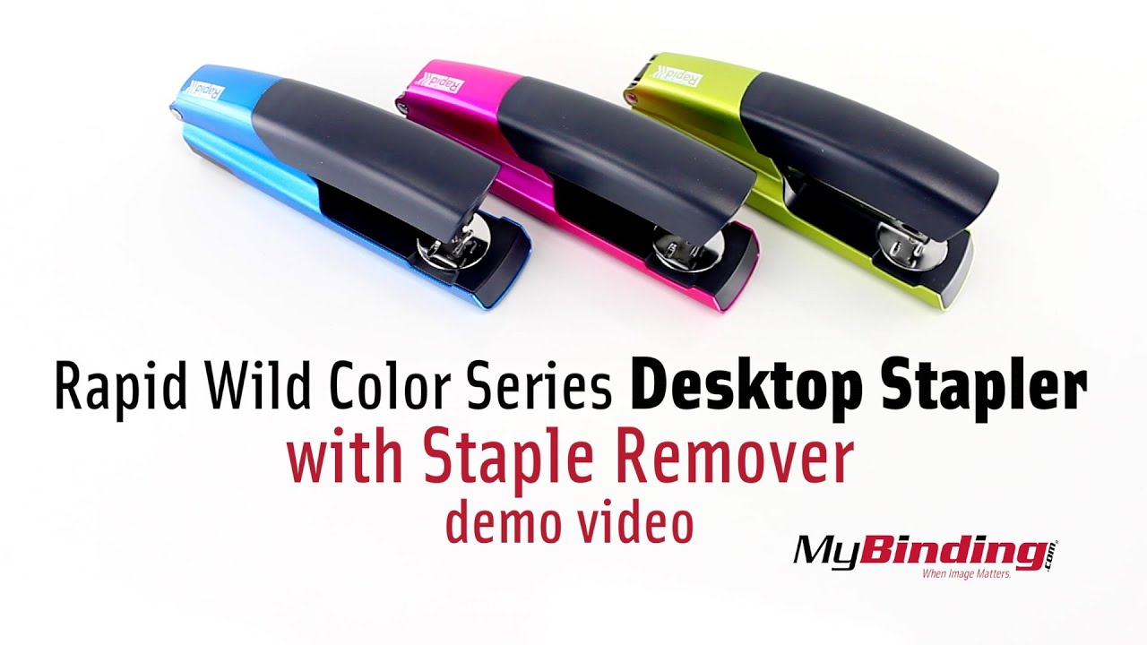 Rapid Wild Color Series Desktop Stapler with Staple Remover