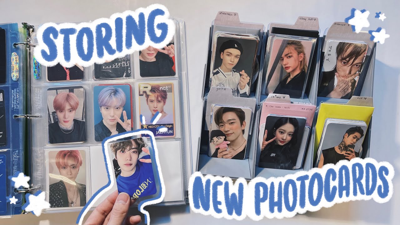 organizing + storing new kpop photocards in my binder #9 ✰ more seventeen, nct, iz*one, bts, got7 !