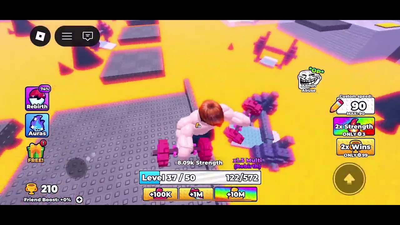Playing gym for fun 
