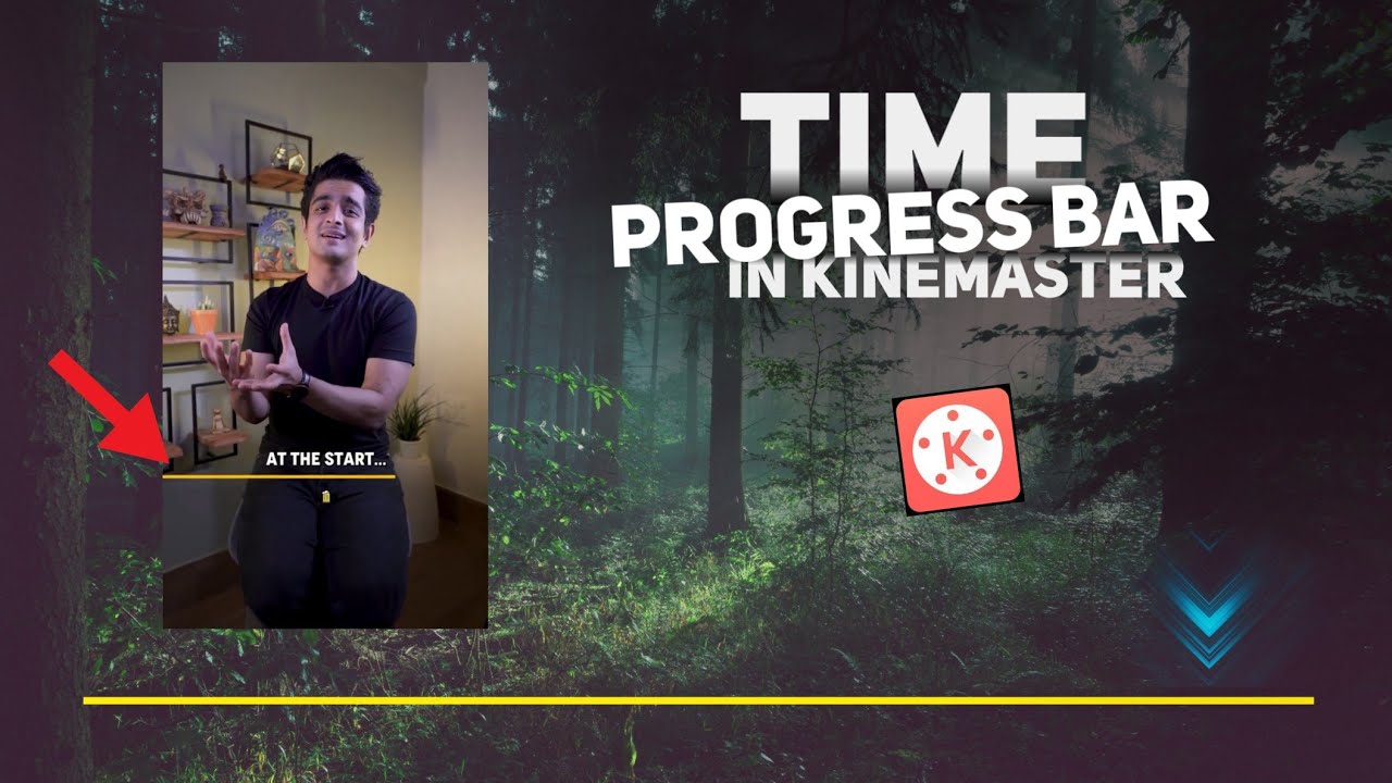 how to add time progress bar in video | video mai timeline kaise add kare | kinemaster tutorial