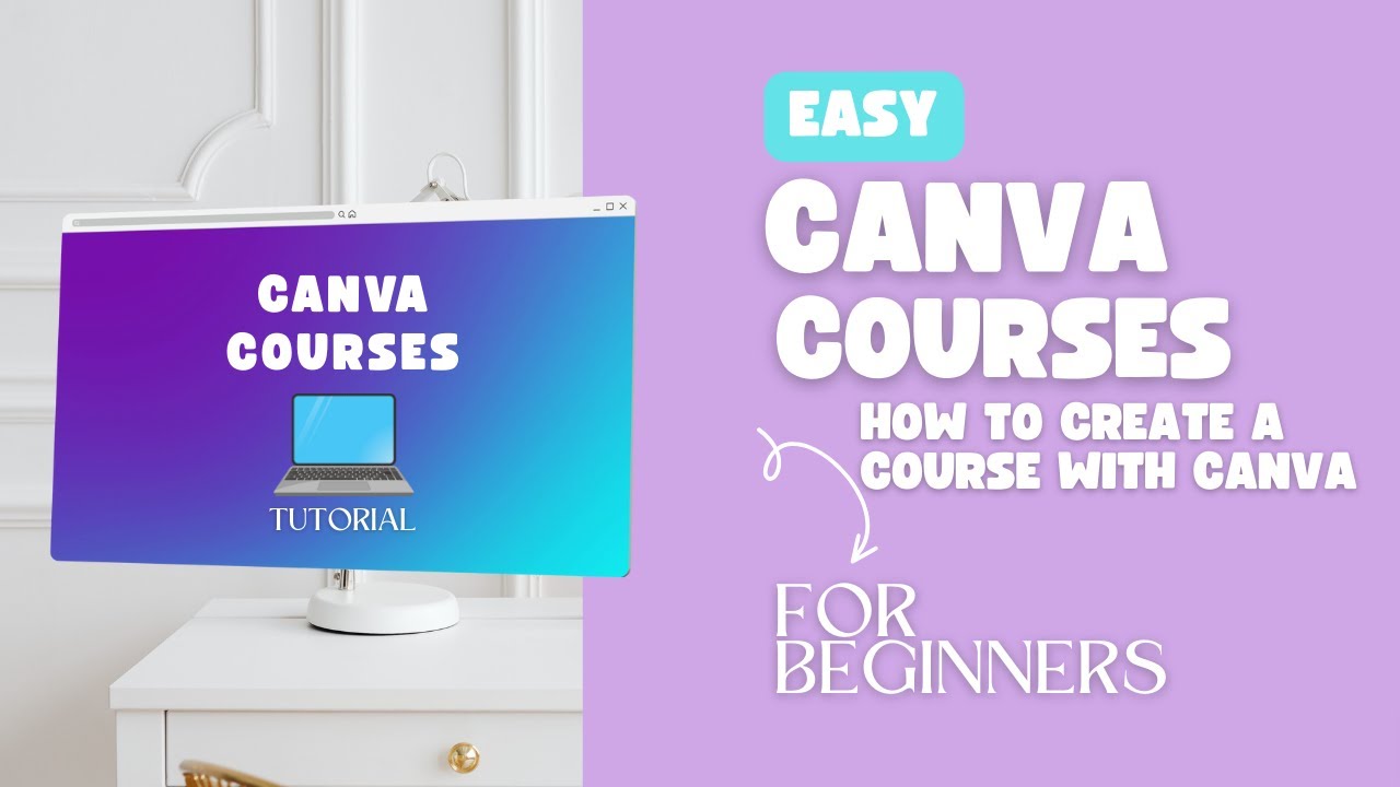 Canva Courses Tutorial - Projects Section - Create a course inside Canva