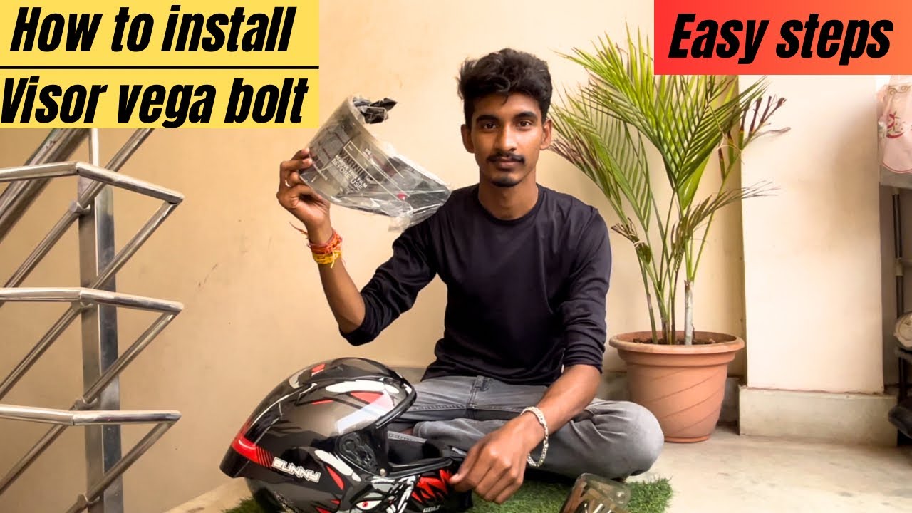 How to remove & fix visor | Vega bolt Helmets | vega bunny | Harsh wardhan yadav