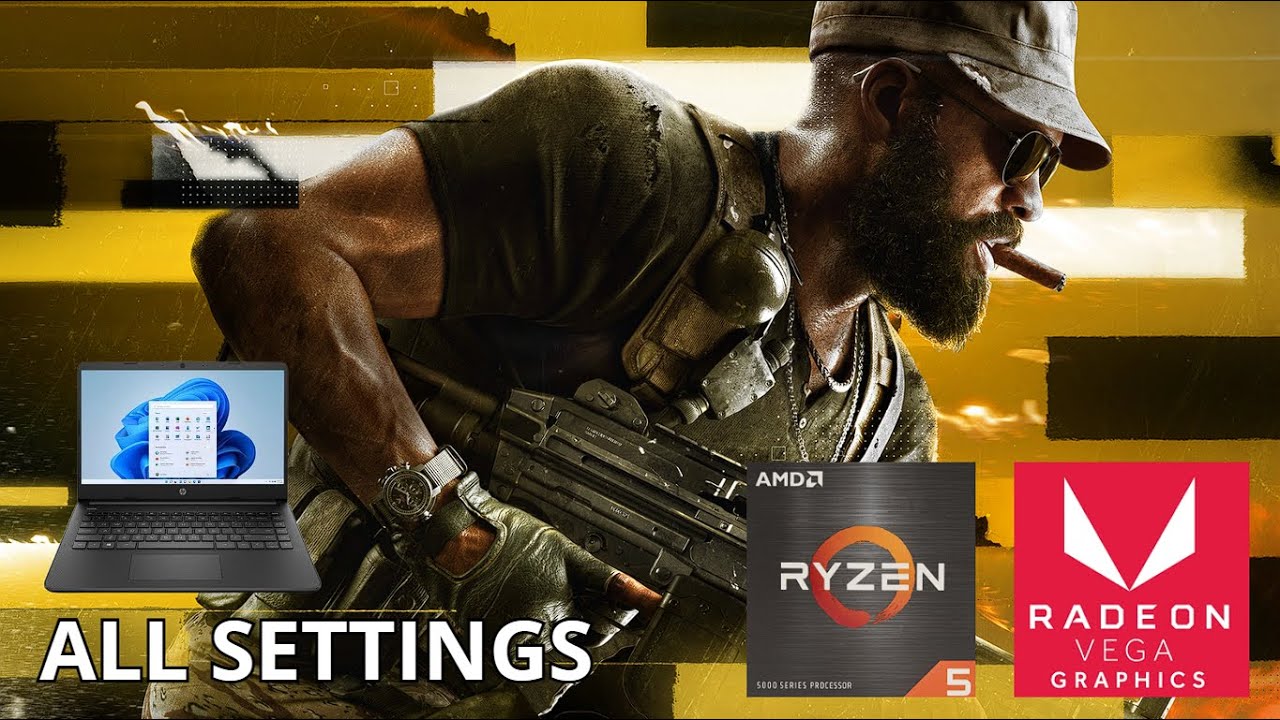 RYZEN 5 5500U APU LAPTOP GAMING TEST | CALL OF DUTY: WARZONE ALL SETTINGS&nbsp;BENCHMARK