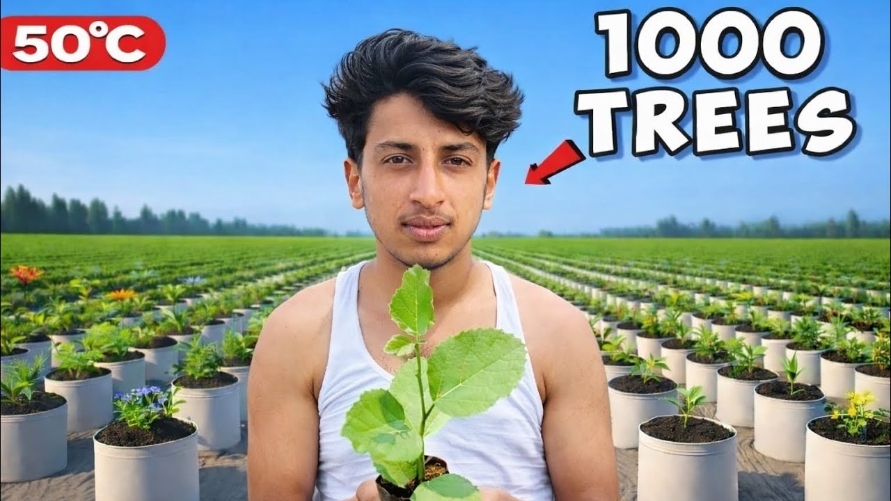 Part | 01 We Plant 1000... Trees🌴🌳