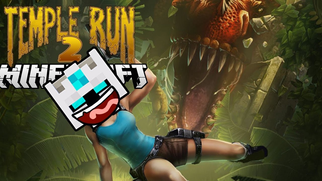 TERBONGKAR RAHASIA CARA MAININ TEMPLE RUN 2 DI MINECRAFT WKWKW!