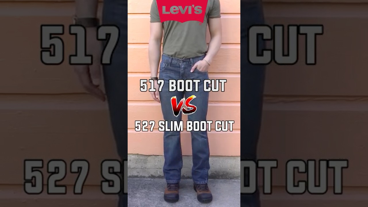 Levi's Boot Cut против Slim Boot Cut: 20 секунд объяснений! 🤯 (517 против 527)