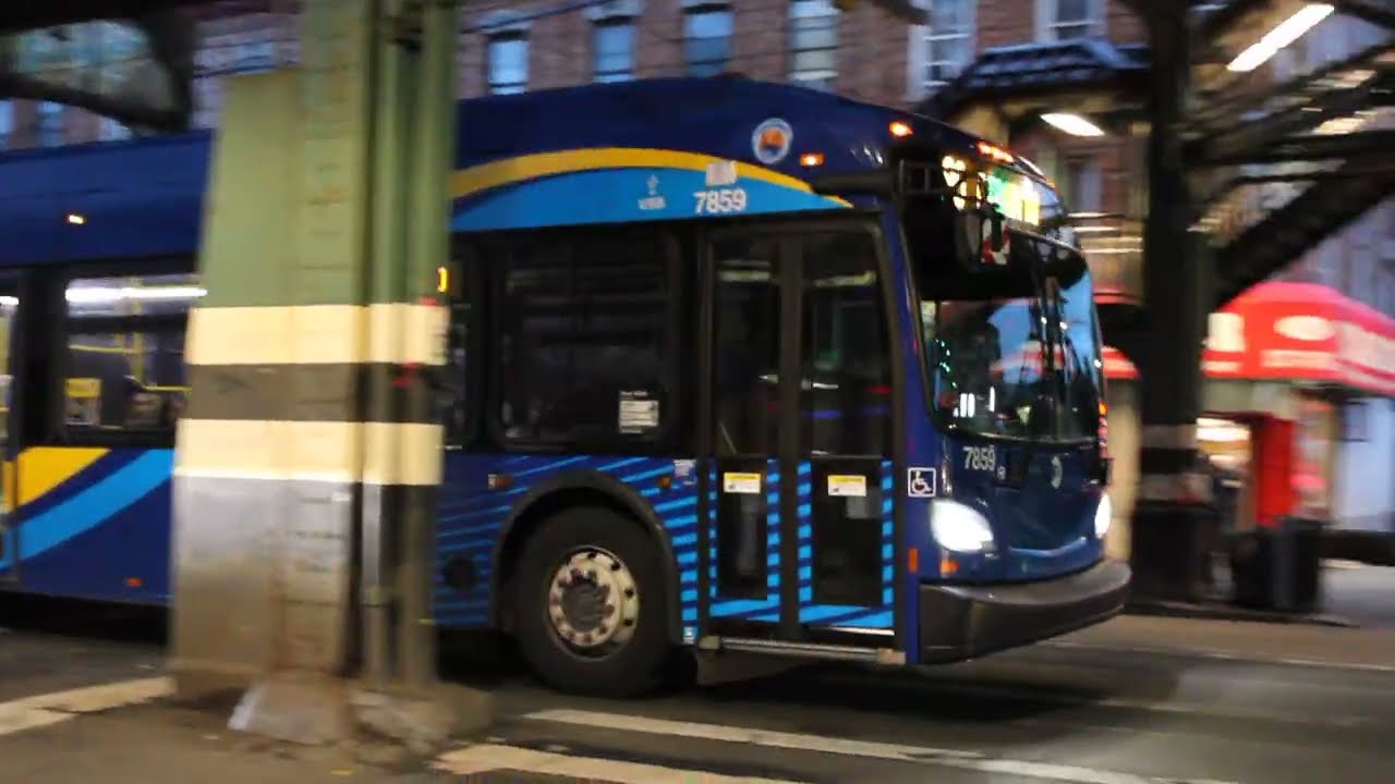 MTA NYCT: 2022 NFI XD40 #7859 on the B90 (F) to Coney Island departing Avenue I