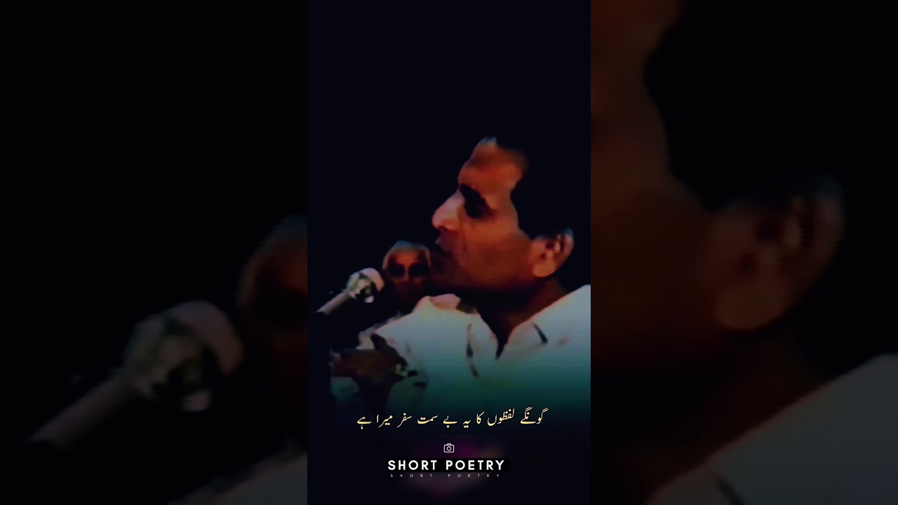 Ye Safar Mera Hai #statusvideo #urdupoetry #merajfaizabadi #shayari #hindishayari #urdushayari #reel