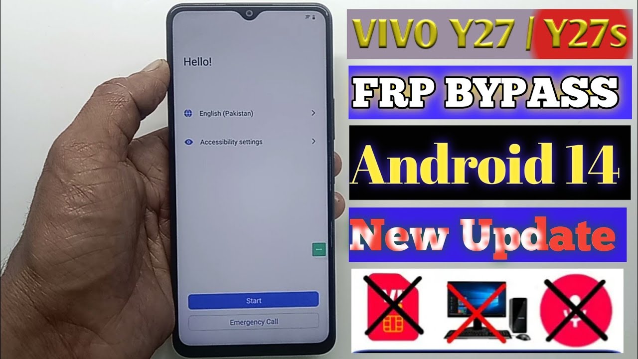 Vivo Y27 Frp Bypass Android 14 Latest Update | VIVO V2249/V3202 Google Bypass Without PC | 2025