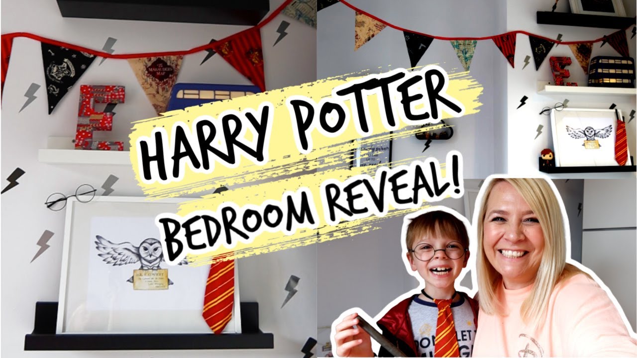 HARRY POTTER BEDROOM, ORGANISE, REVEAL & TOUR!