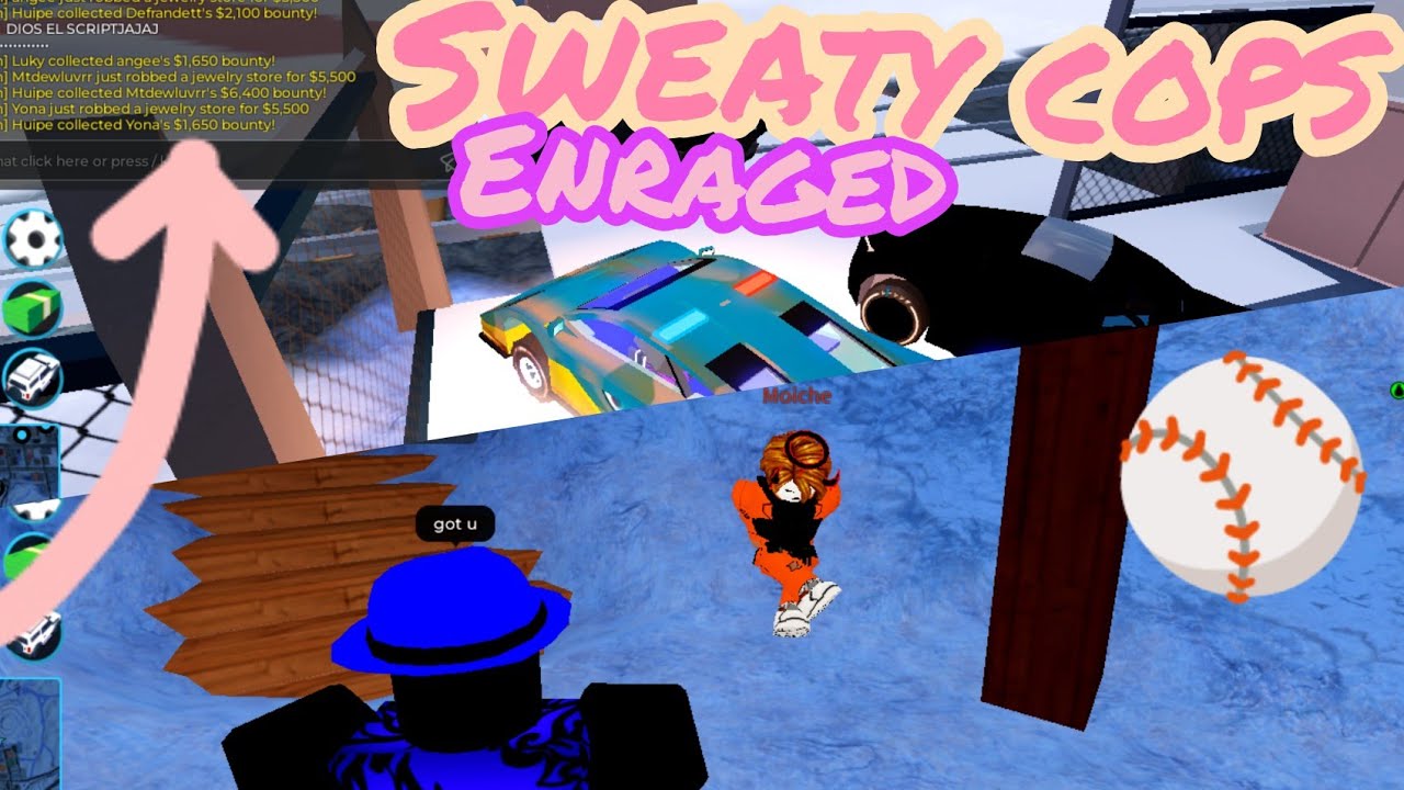 Sweaty Cops goes after Enraged Criminals in ROBLOX Jailbreak