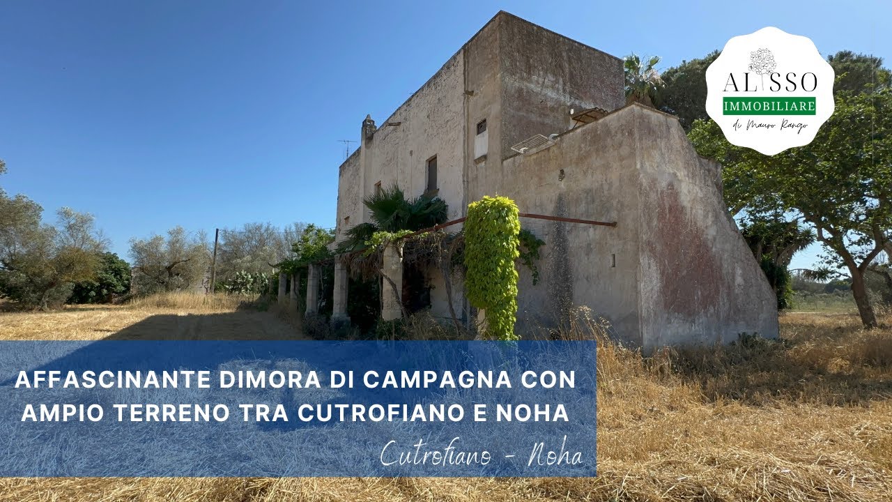 Residenza di campagna con ampio terreno e volte tipiche, tra Cutrofiano e Noha