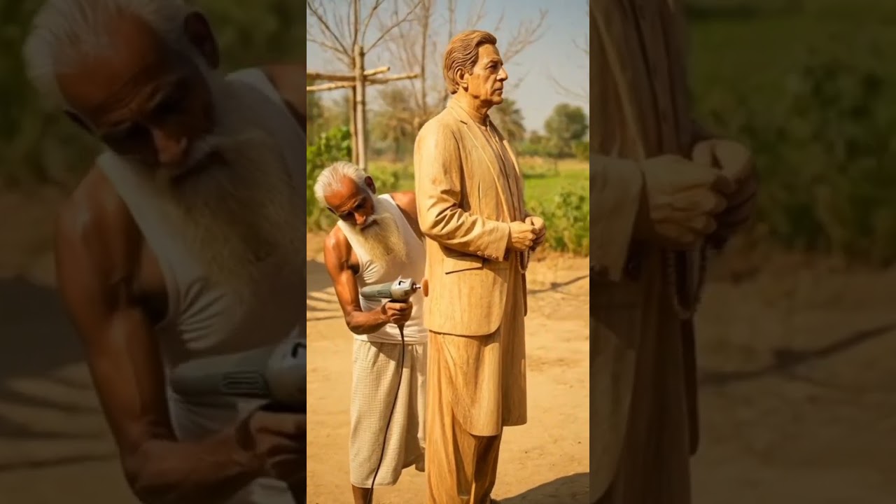 imran Khan viral video #woodscraft #art #imrankhan #shorts