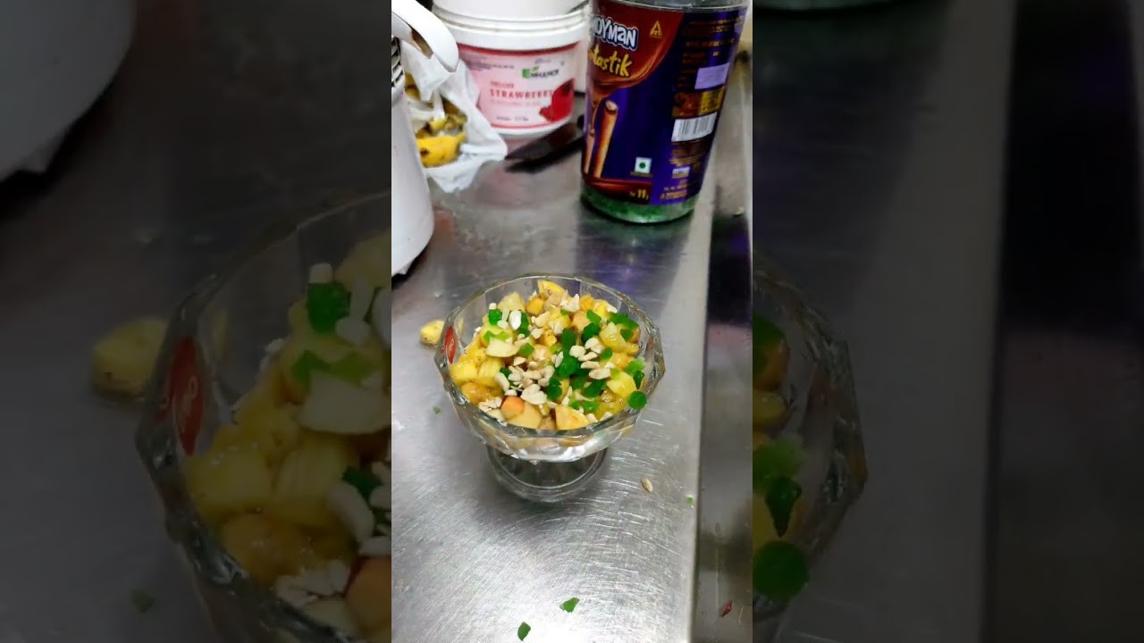 FRUIT SALAD WITH ICE CREAM #shorts #shortvideo #tastewithmekalyani #youtubeshorts