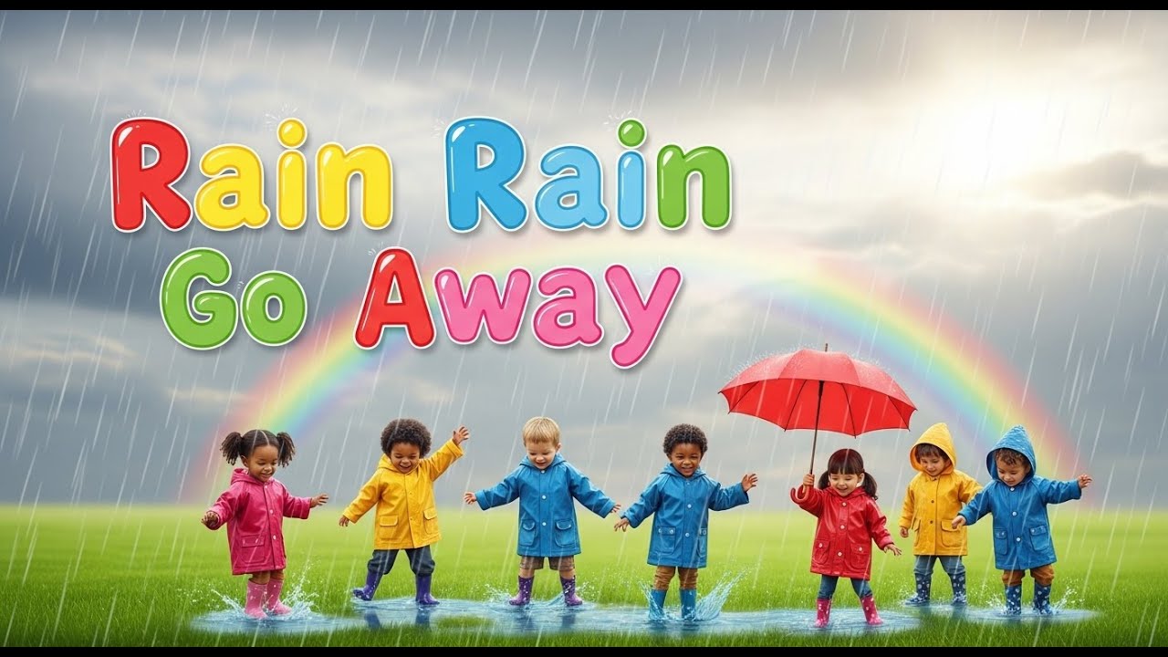 Rain Rain Go Away 🌧️ | Nursery Rhymes & Kids Songs | Fun Cartoon Video