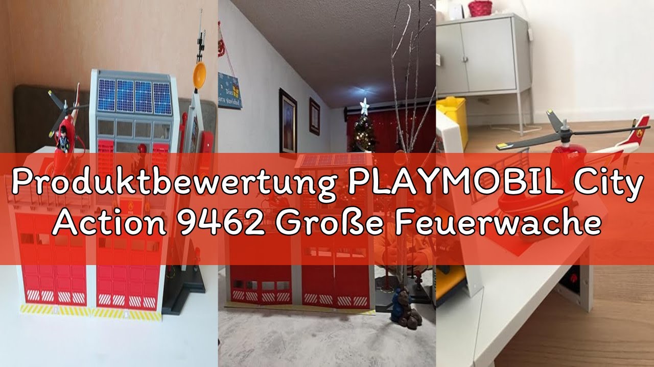 Produktbewertung PLAYMOBIL City Action 9462 Große Feuerwache mit Soundeffekten, Ab 5 Jahren