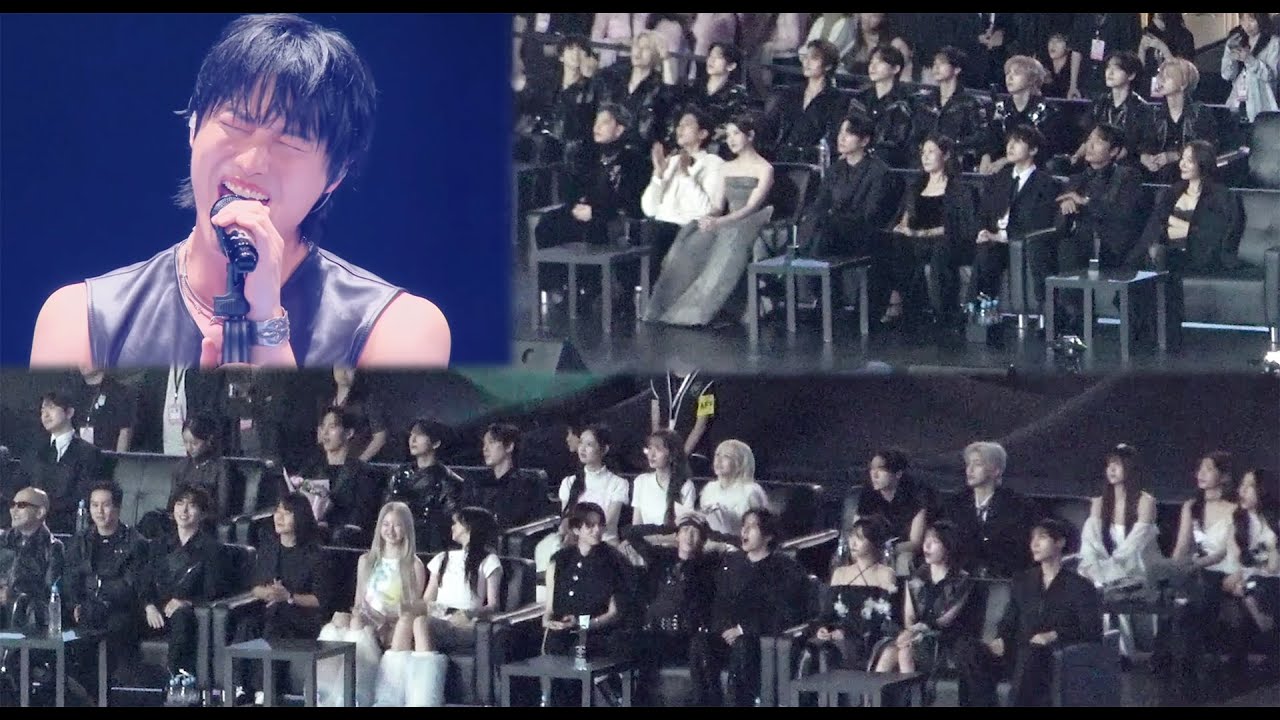 3단 고음 WOODZ stage reaction (IU  MONSTAX LE SSERAFIM CRAVITY TWS KiiiKiii 박보검 혜리 )/ 2025 AAA