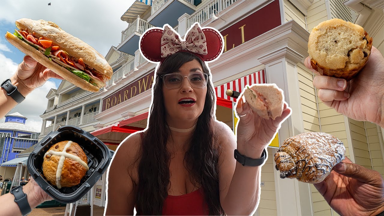 Boardwalk Deli LUNCH 🌸 Disney World Boardwalk food review 2024
