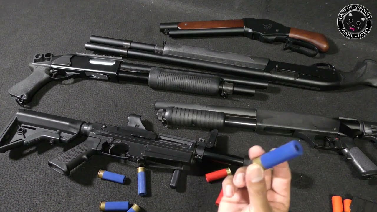 【雑談】舞い散るショットシェル型カートリッジ！ライブカートなショットガンタイプの排莢式エアーソフトガンを眺めつつの雑談です！PlasticModel-Toy