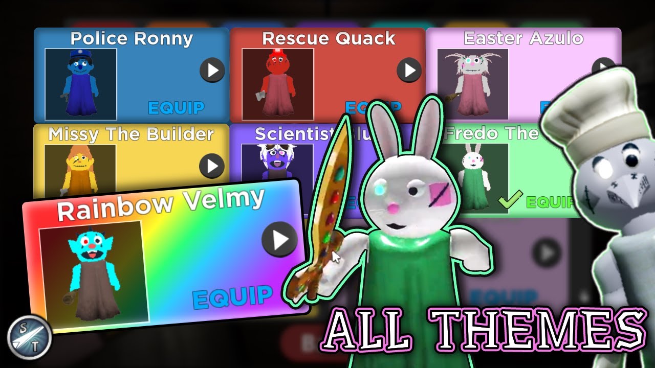 All Pack 4 Survivor Pass Skin Themes ~ [Roblox Puppet]