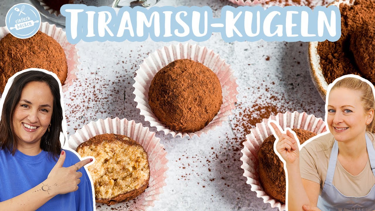 Tiramisu-Kugeln ☕️🍫| 20-Minuten Rezept | Einfach Backen