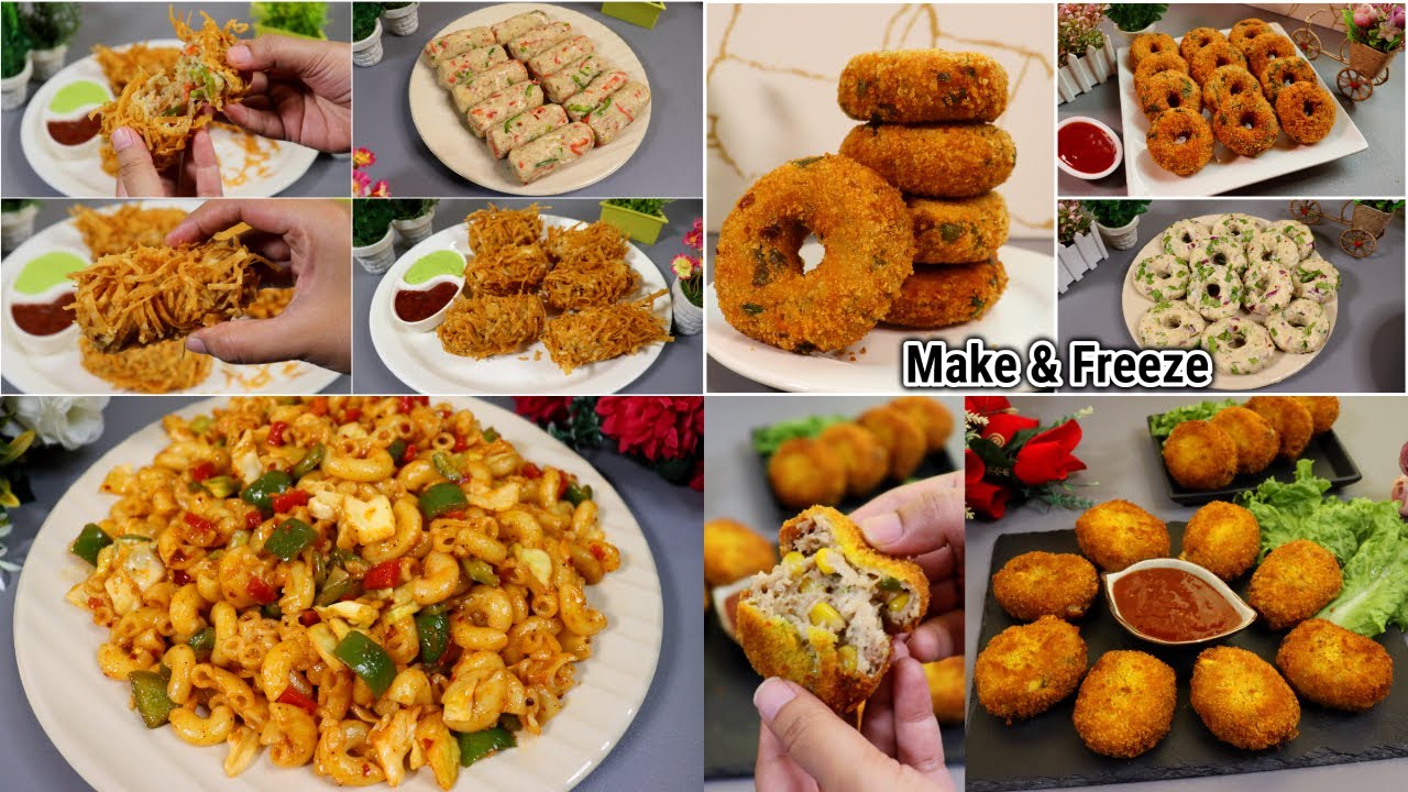 4 Easy Snack Recipes For Iftar By Chef Maria | Potato thread Roll, Macaroni Pasta, Chicken Donuts