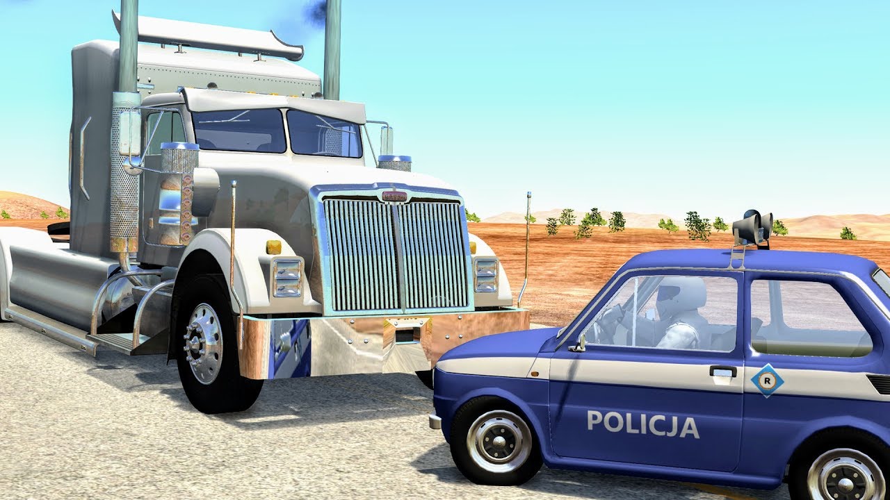 Crazy Police Chases #12 - BeamNG Drive Crashes