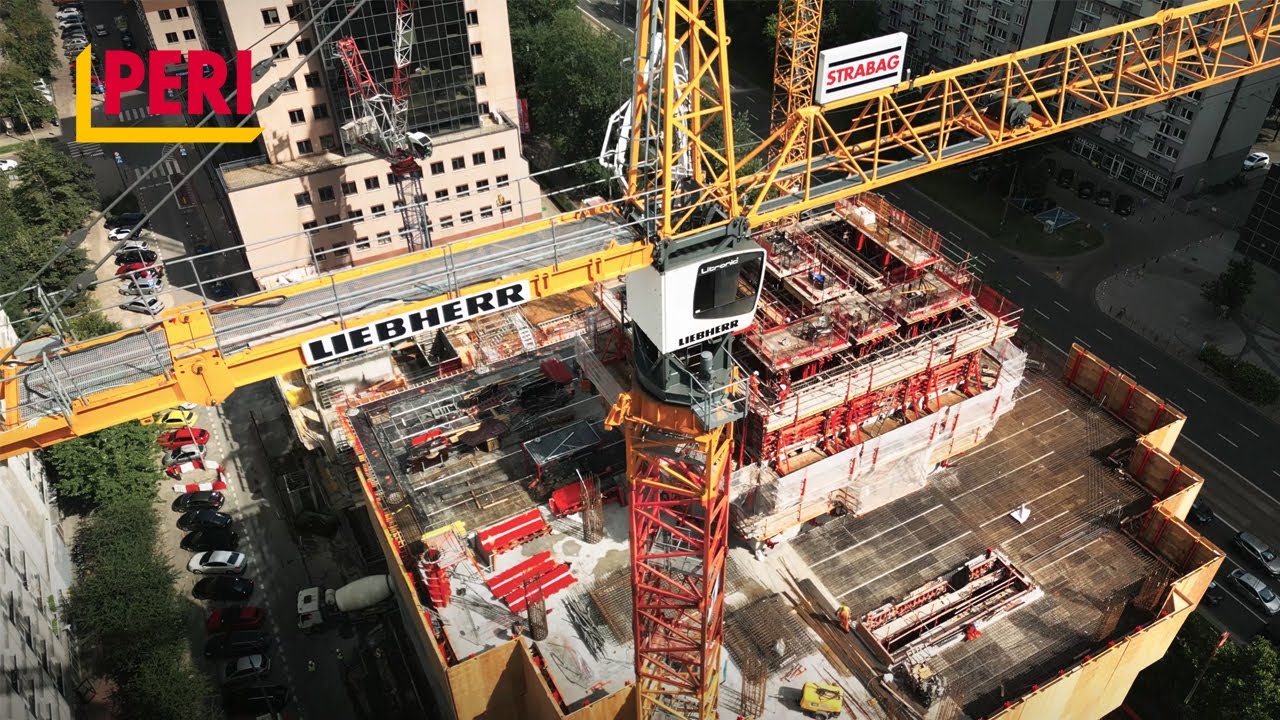 PROJEKT | PERI na budowie wieżowca Upper One w Warszawie | Osłony zabezpieczające RCS