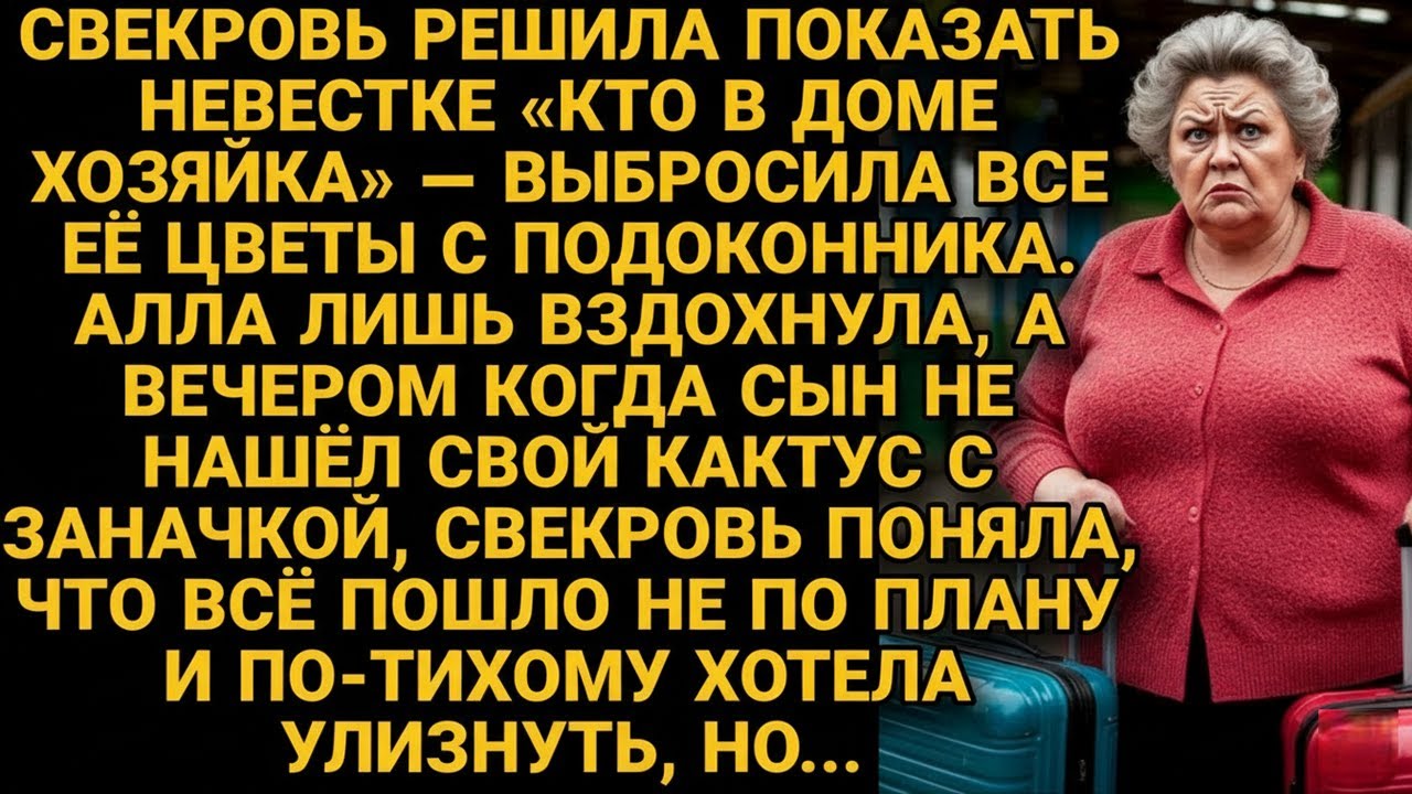 Свекровь решила показать кто в доме хозяйка, но немного переборщила...