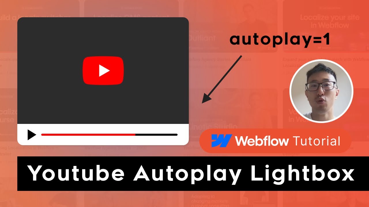 Webflow lightbox autoplay Youtube videos in depth explanation and tutorial.