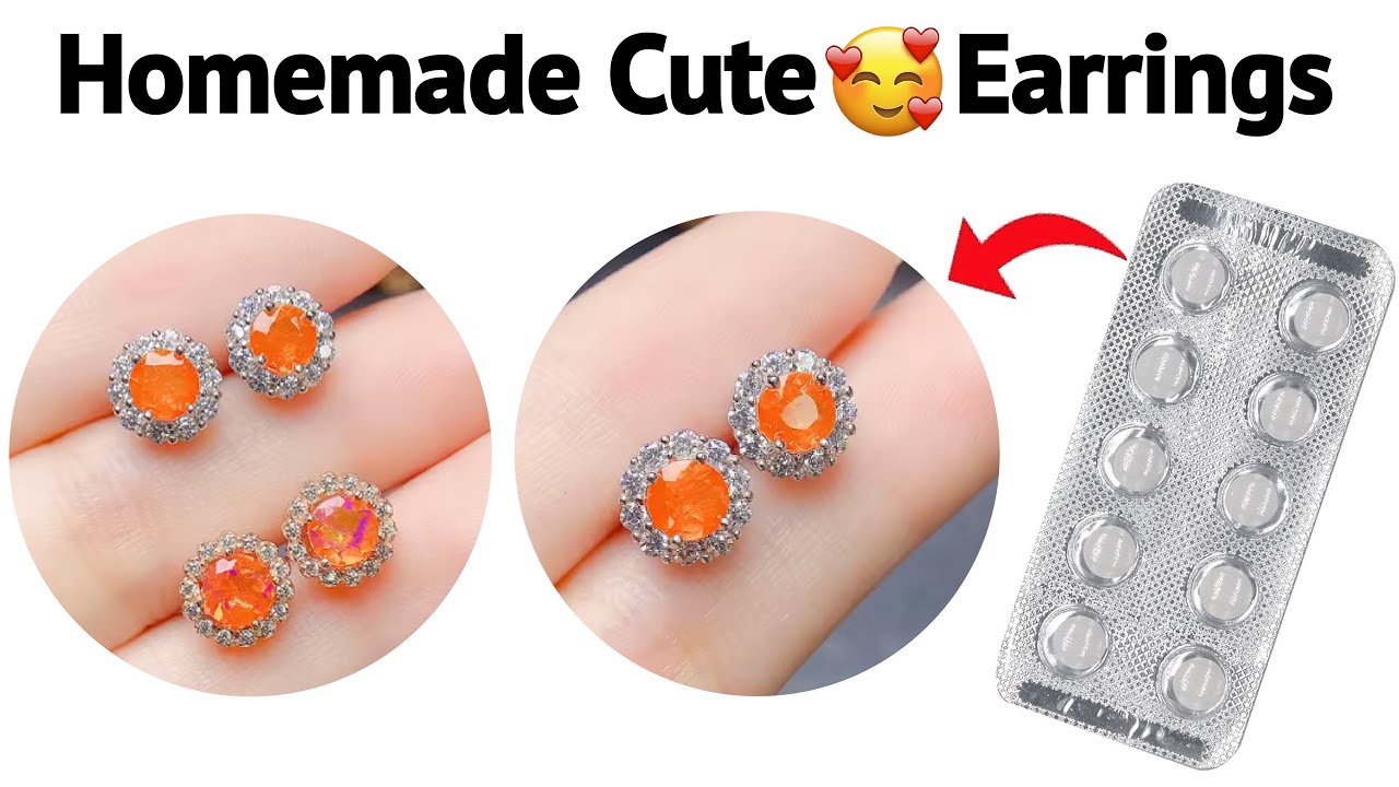 DIY Homemade Earring😍🥰/how to make earrings at home/easy earring making/diy best earrings ever