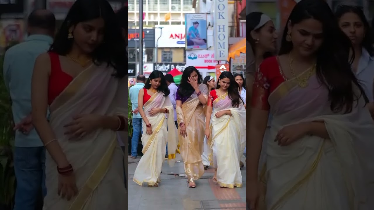 👀A day out at church street Bangalore!  #bangalore #onam  #traditional #onamsaree #onamsadhya