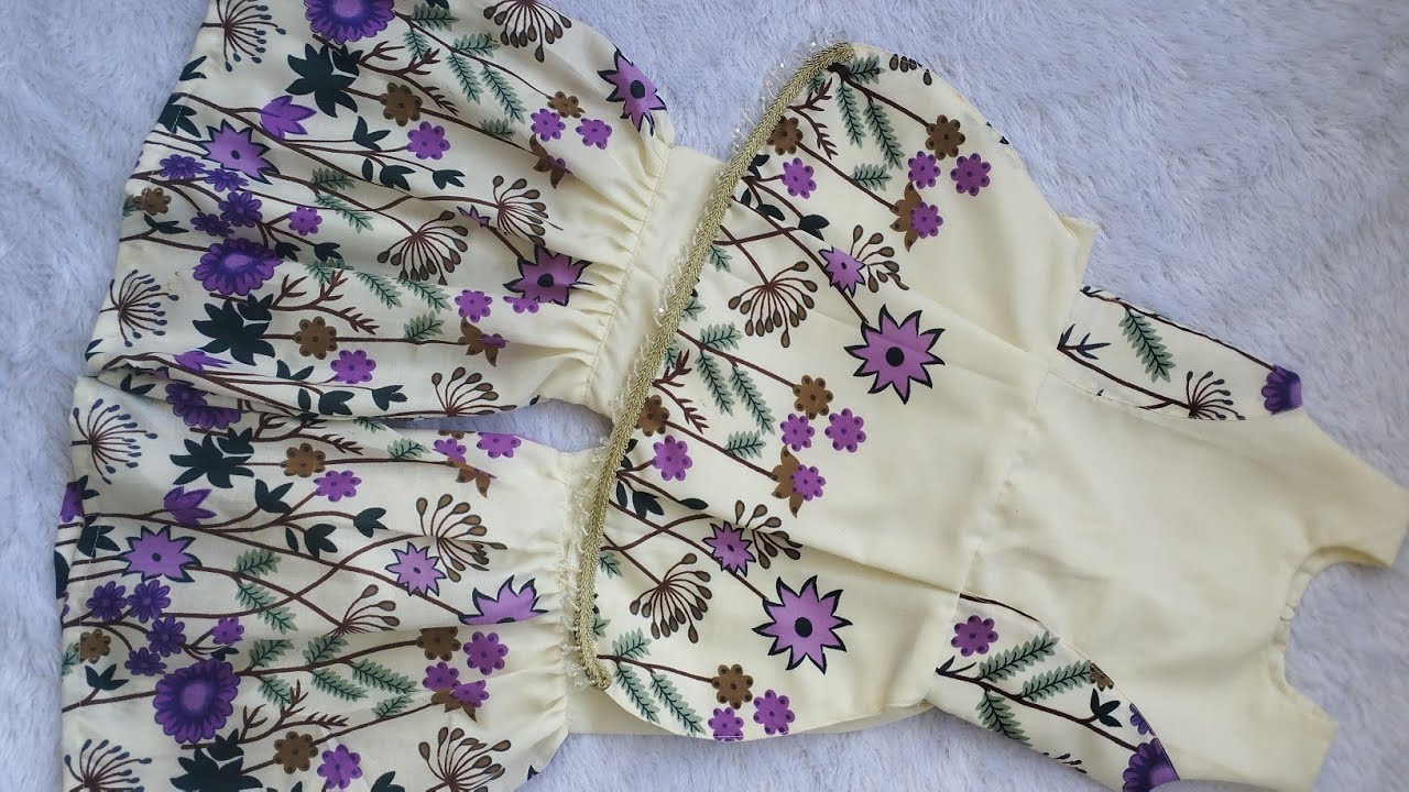 Garara dress pant cutting and stitching|Garara dress for 3.5years girl 👼Hooks and Buttons