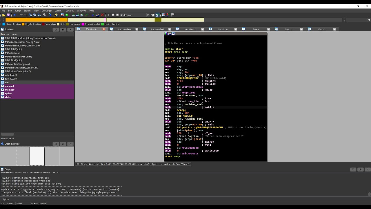 Αναλύοντας ένα VM-based obfuscated εκτελέσιμο αρχείο (MalwareTech 