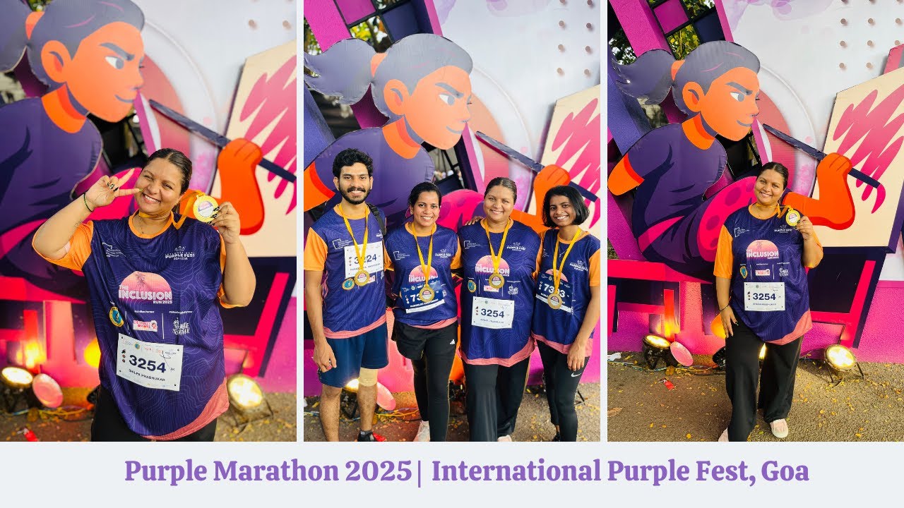 Running My First Ever Marathon at Purple Fest Goa 2025! | Dance, Fun & Inspiration