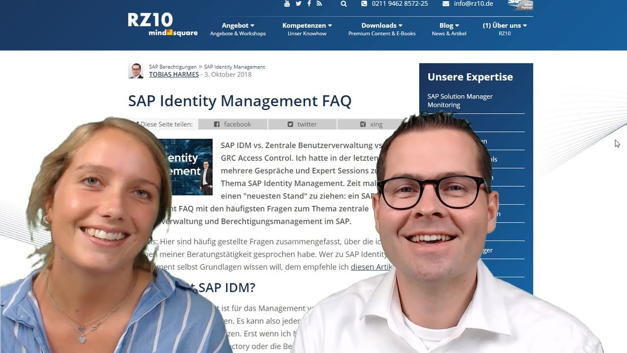 SAP Identity Management FAQ | rz10.de