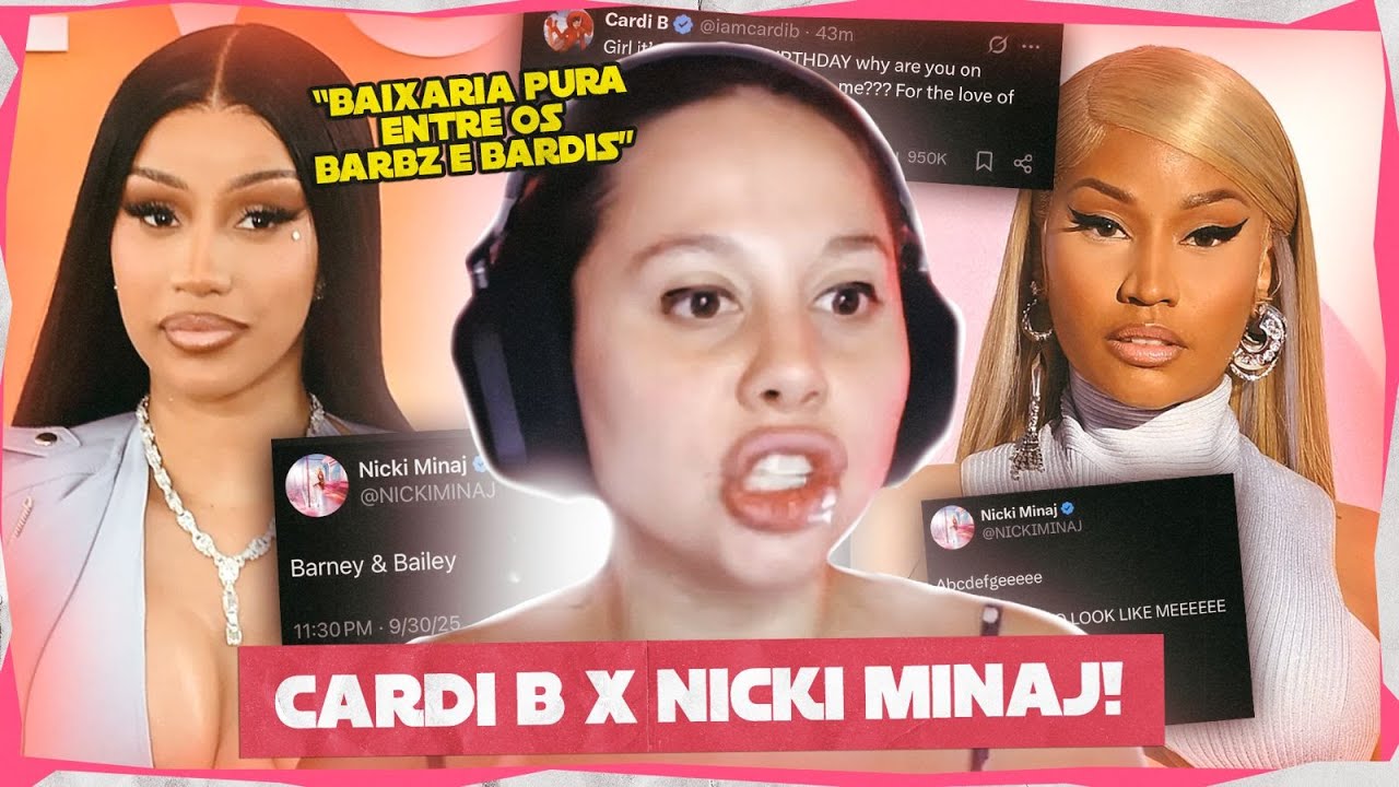 TRETA NICKI MINAJ x CARDI B | a coisa ficou feia !!