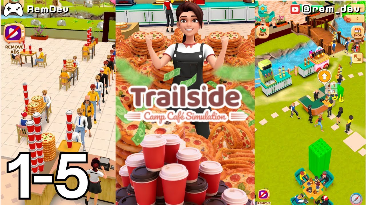 My Pizza Trailside Camp Cafe Simulation Level 1-5 - The Quest for the Perfect Pizza