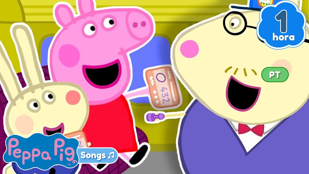 Mi Primer Viaje en Tren 🚂 Peppa Pig Rimas Infantiles Y Canciones Para Niños