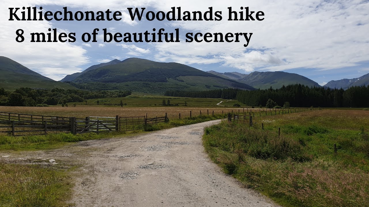 Killiechonate Woodlands Scotland 8 mile hike picture & video slide show