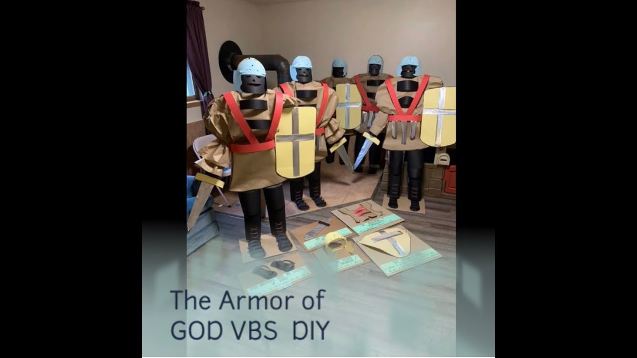 Armor of God VBS- DIY theme decorations, & making soldiers.