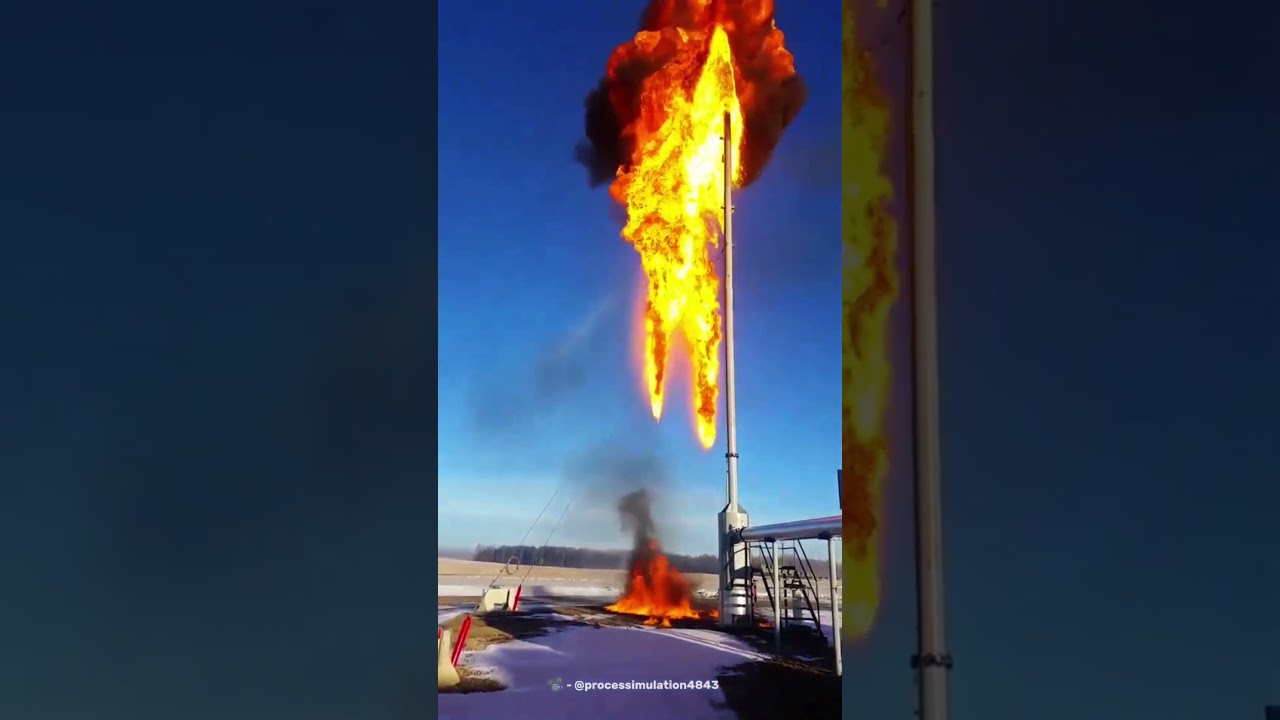 Why do oil rigs always burn on fire?
