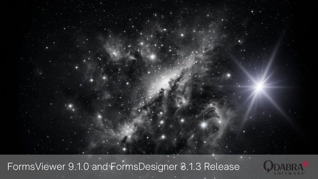 New Releases - FormsViewer v9.1.0 and FormsDesigner v3.1.3: Qdabra Webinars 2024-08-22